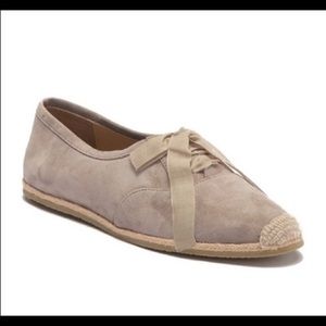 Bettye Muller suede flat espadrilles size 7